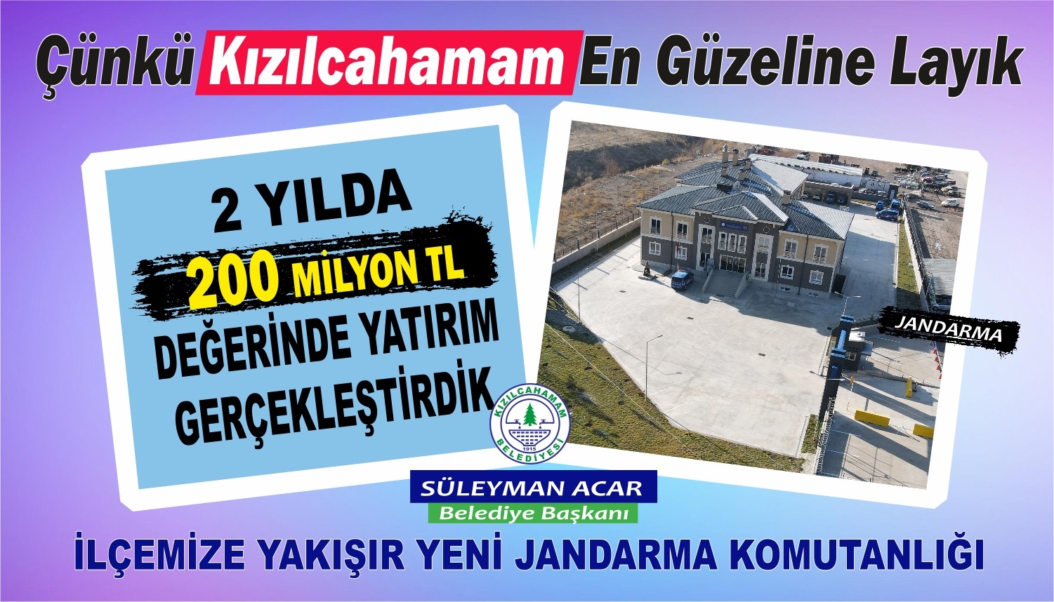 Kızılcahamam Belediyesi Tamamlanan Projeler